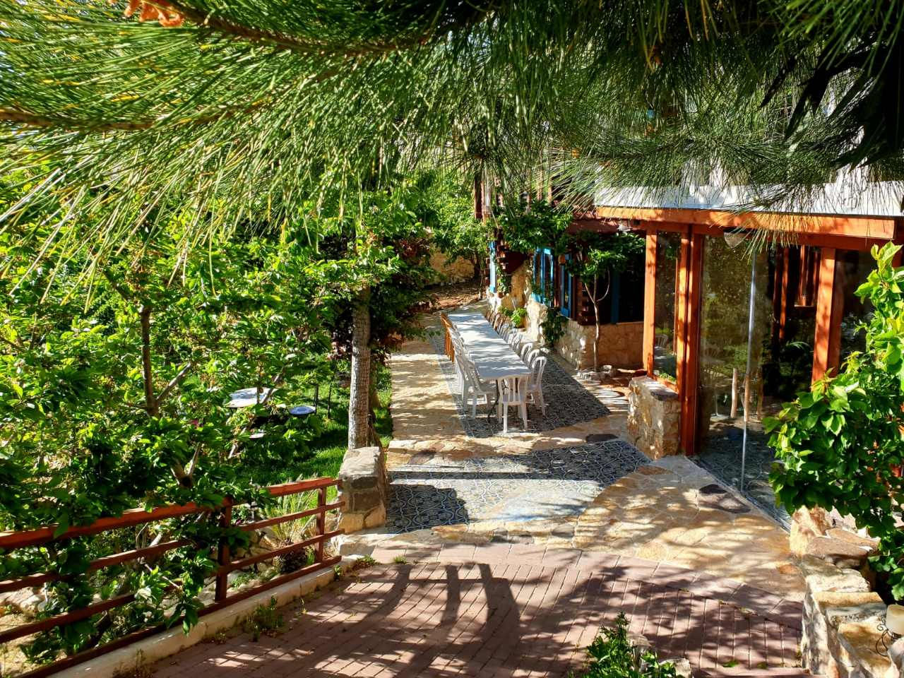 Walkway with lake view